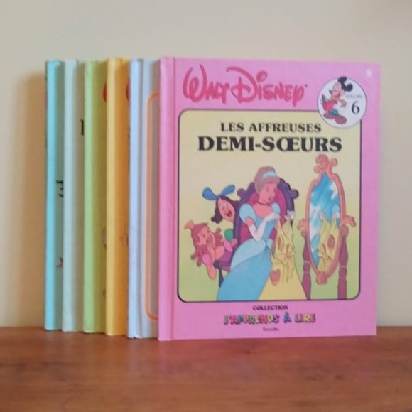 French Walt Disney Vintage Books, Cinderella, Mickey Mouse, Donald Duck - Picture 1 of 10